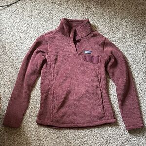 Patagonia Burgundy Quarter-Zip Fleece